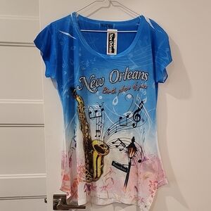 Maxi & Co. Blue Graphic T-Shirt